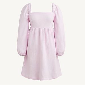 Squareneck soft gauze dress